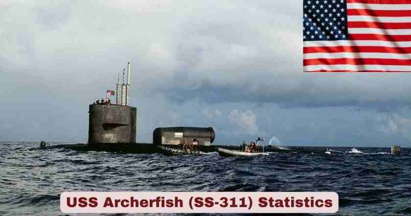 USS Archerfish (SS-311) Statistics