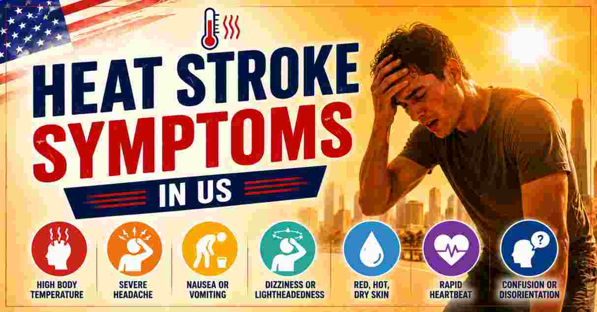 heat stroke symptoms in US