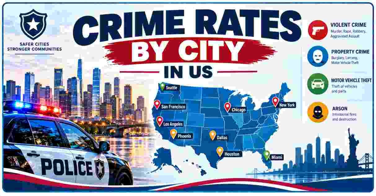 Crime Rates by City in US