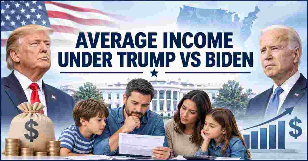 Average Income Under Trump vs Biden