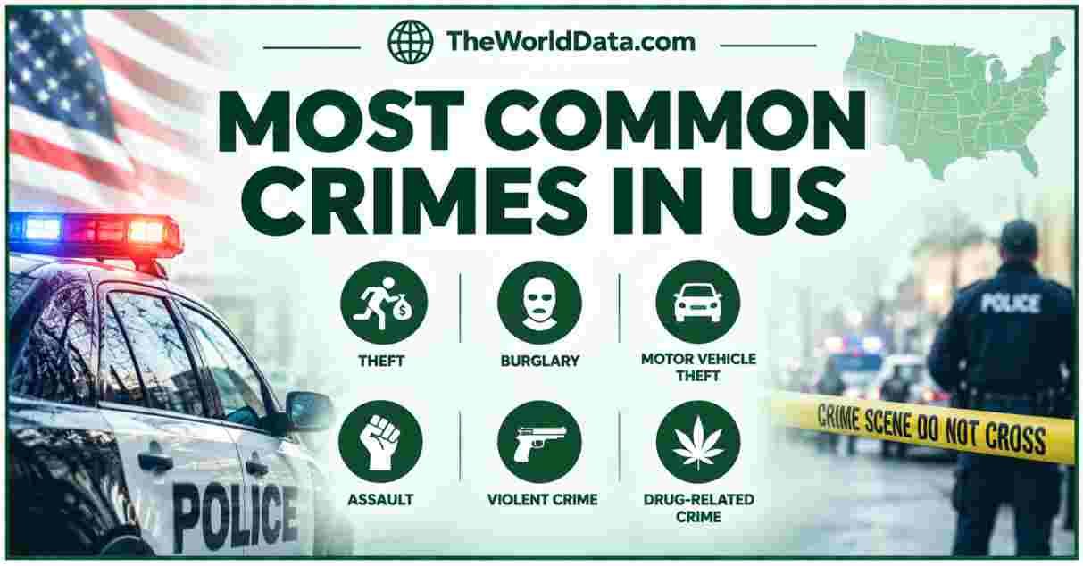 Most Common Crimes in US
