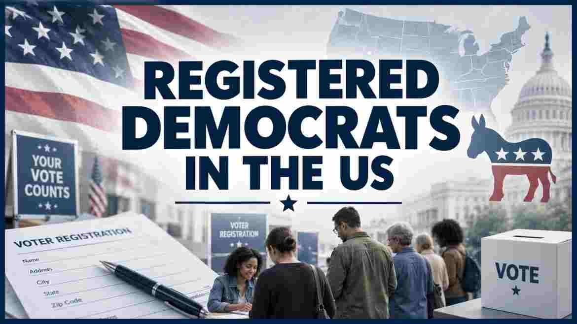 Registered Democrats in the US